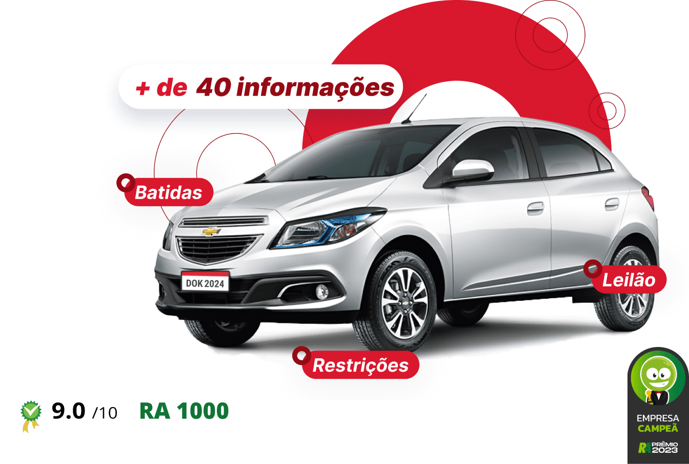 Ilustração consulta-placa auto