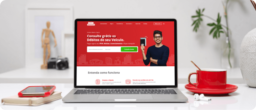 Multas Despachante Dok, imagem do site