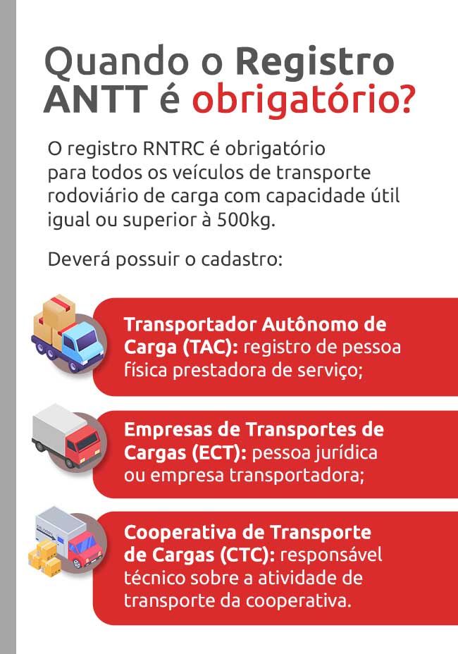 Infográfico ANTT categoria de motoristas | DOK Despachante