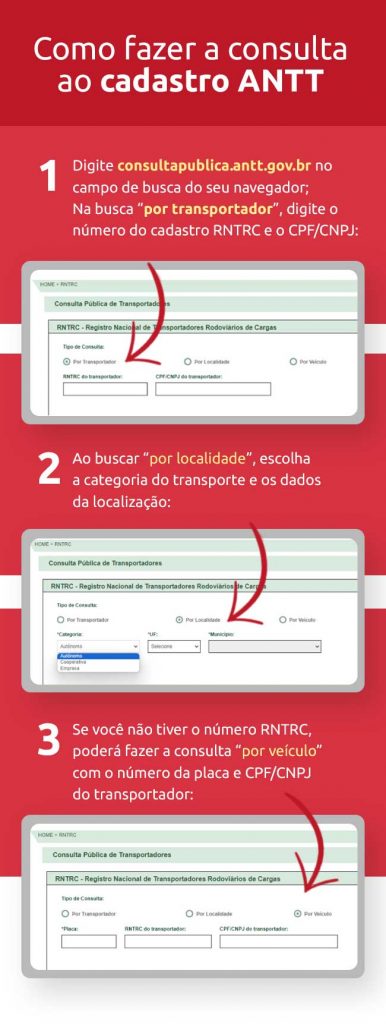 Infográfico consulta ANTT | DOK Despachante