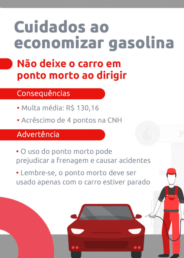 infográfico cuidados ao economizar gasolina DOK Despachante