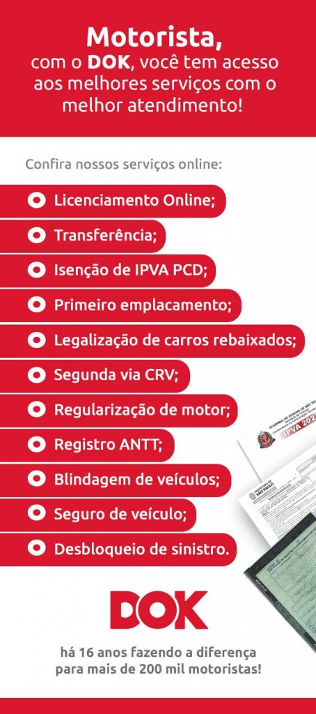 Infográfico de serviços online | DOK Despachante