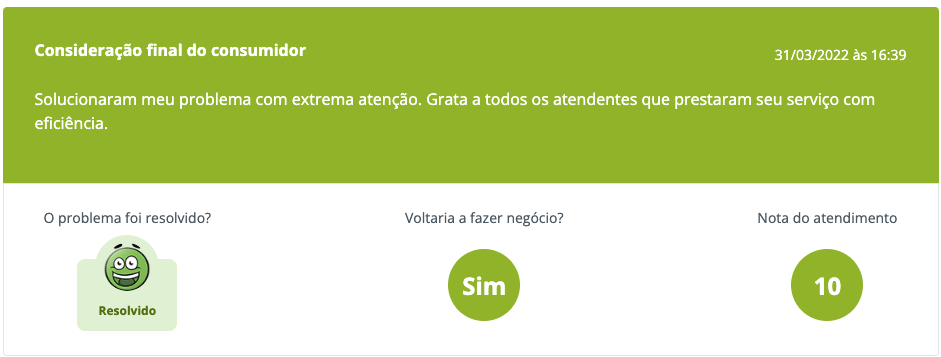 Imagem comentário reclame aqui - DOK Despachante
"Solucionaram meu problema com extrema atenção. Grata a todos os atendentes que prestaram seu serviço com eficiência".