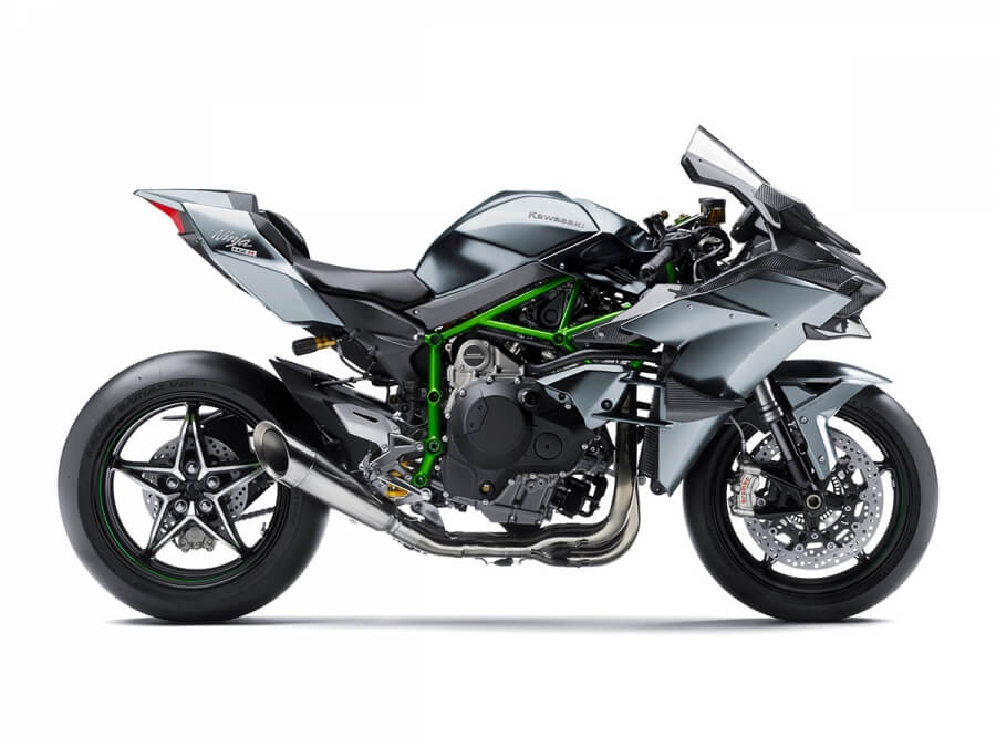 Imagem da moto de corria Ninja Kawasaki H2R | DOK Despachante