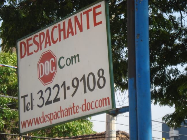Foto da primeira placa do DOK Despachante | DOK Despachante