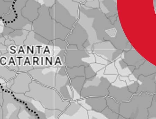 Capa de artigo DOK Despachante em Santa Catarina | DOK Despachante ; Descrição: mapa de Santa Catarina em preto e branco.