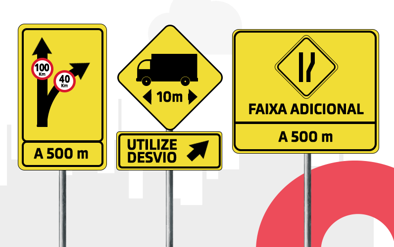 Placas de Sinalização e Advertência de Trânsito