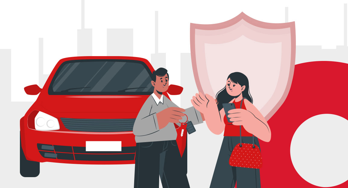 Vetor sobre como comprar carros usados com segurança | DOK