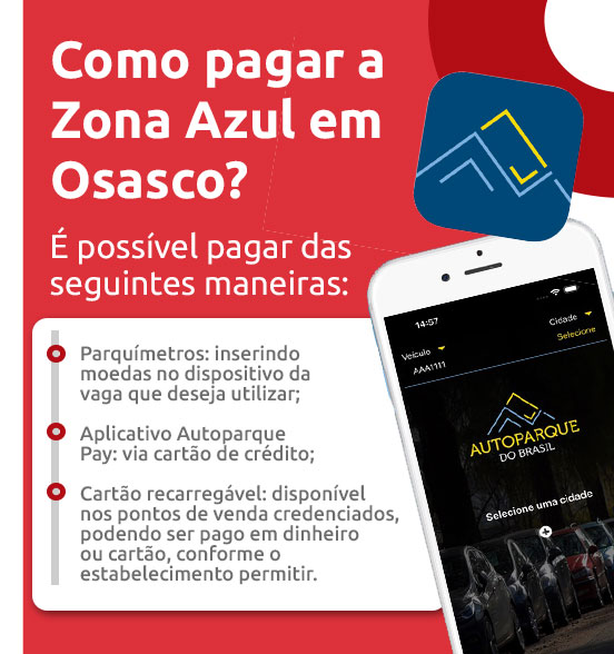 Infográfico sobre como pagar Zona Azul em Osasco | DOK