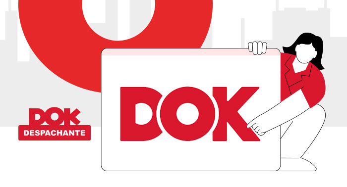 Vetor sobre a troca no nome de "DOK Despachante" para "DOK | DOK