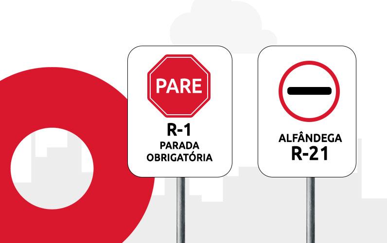 Vetor sobre Placas R-1 e R-21 | DOK